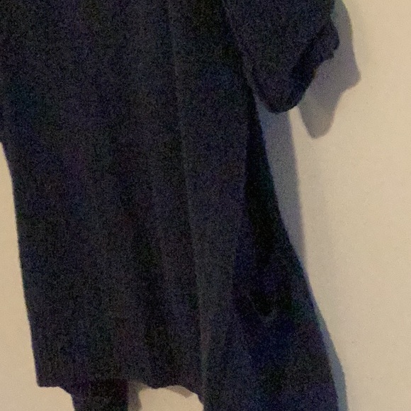 Eileen Fisher sweater 2 pocket dark blue long sleeve med gently worn comfy cozy - Picture 7 of 7